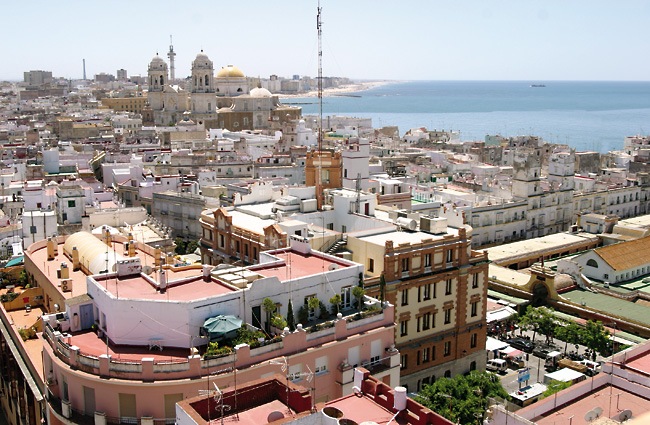 vistas desde la torre tavira en cadiz